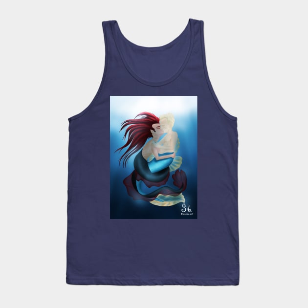 Mermen Aziraphale and Crowley Tank Top by AC Salva